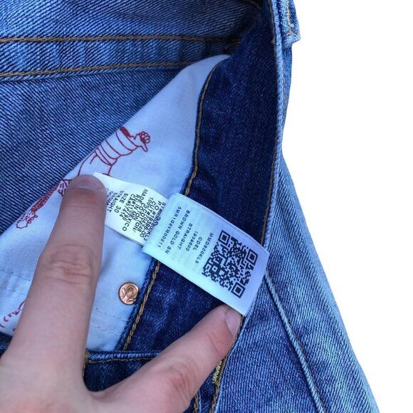 True Religion Jean Shorts Size 30 STRAIGHT Blue - Picture 7 of 9